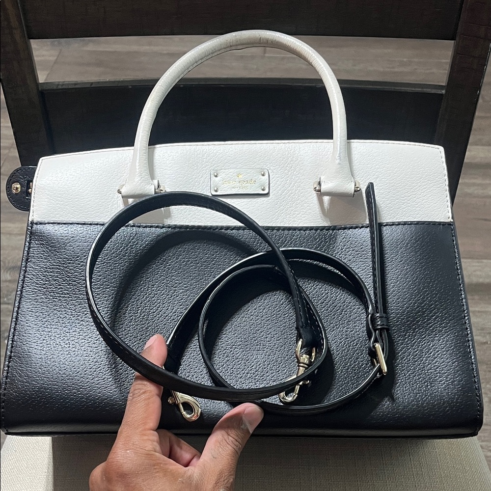 Kate Spade Black and White Satchel